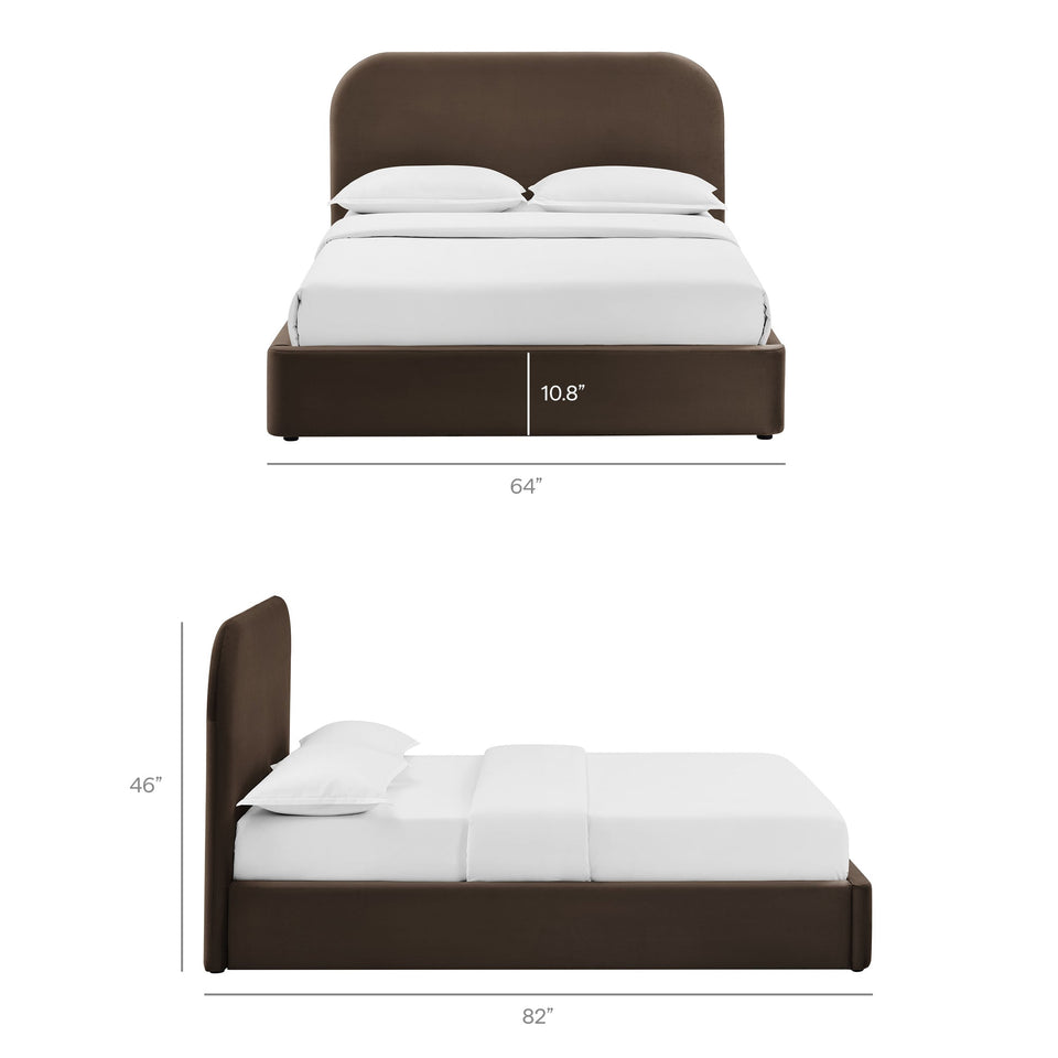 Keynote Performance Velvet Storage Platform Bed Frame by Modway