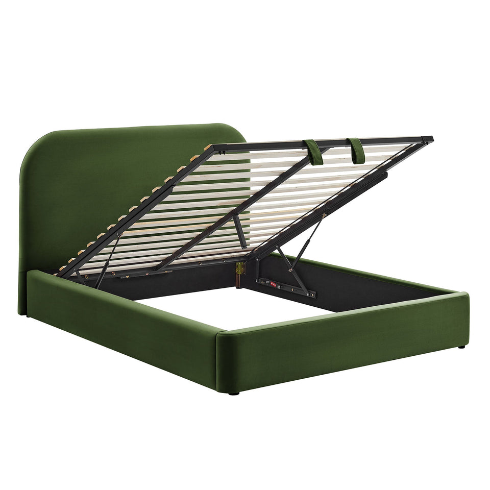 Keynote Performance Velvet Storage Platform Bed Frame by Modway