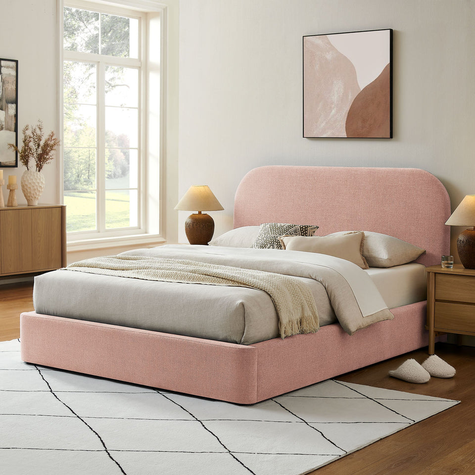 Keynote Fabric Upholstered Storage Platform Bed Frame by Modway