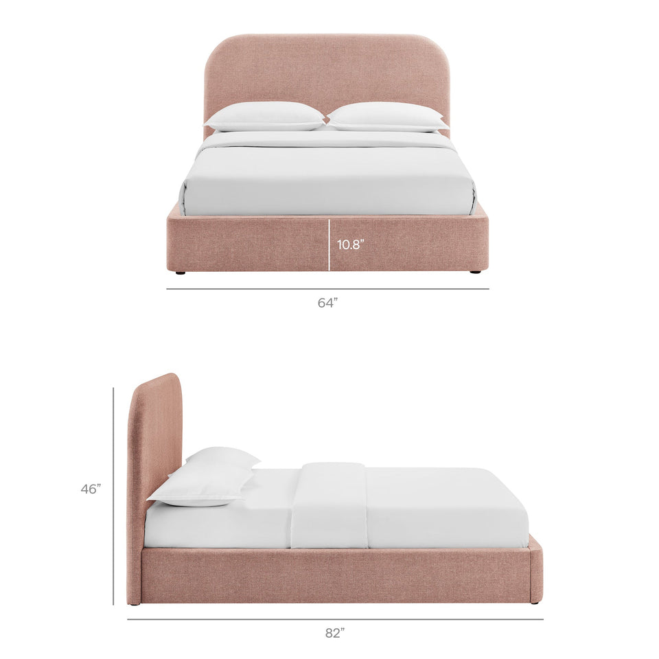 Keynote Fabric Upholstered Storage Platform Bed Frame by Modway