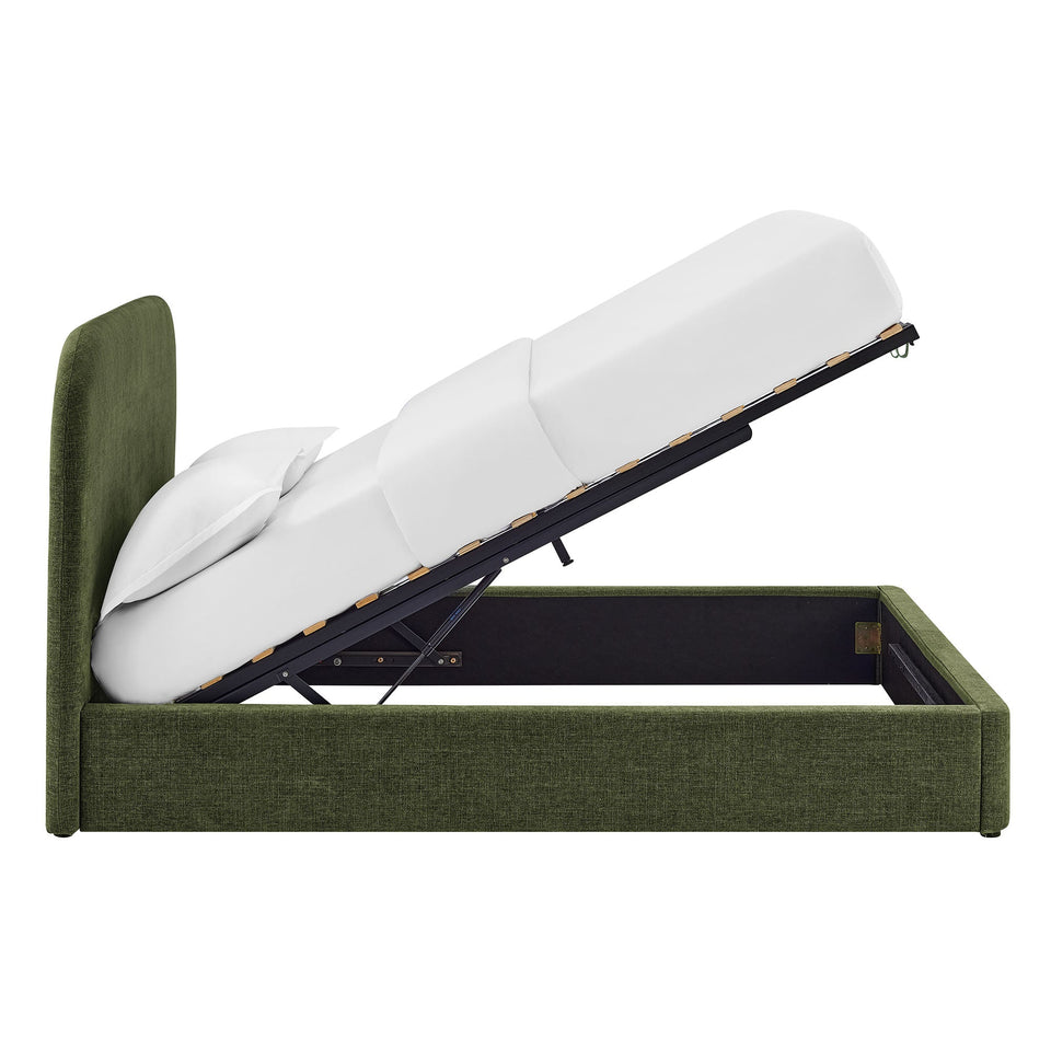 Keynote Fabric Upholstered Storage Platform Bed Frame by Modway