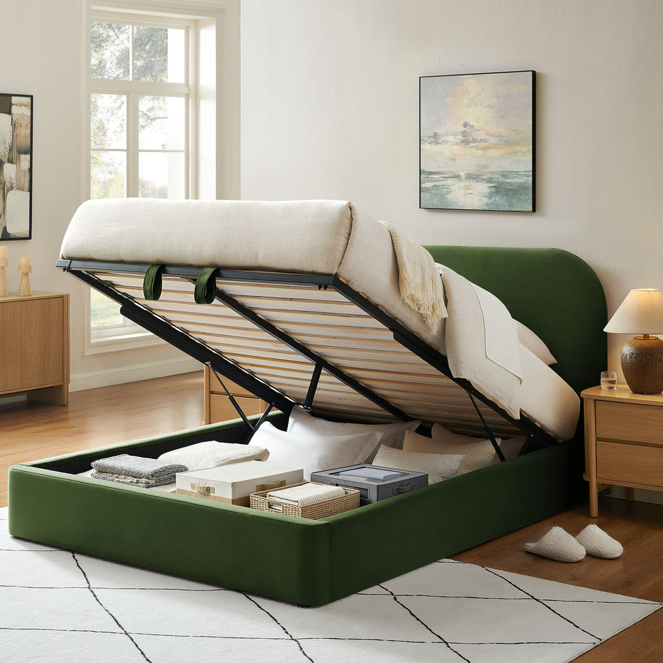 Keynote Performance Velvet Storage Platform Bed Frame by Modway