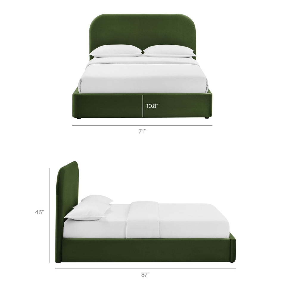 Keynote Performance Velvet Storage Platform Bed Frame by Modway