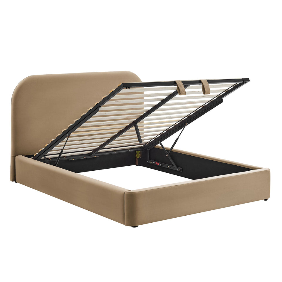 Keynote Performance Velvet Storage Platform Bed Frame by Modway