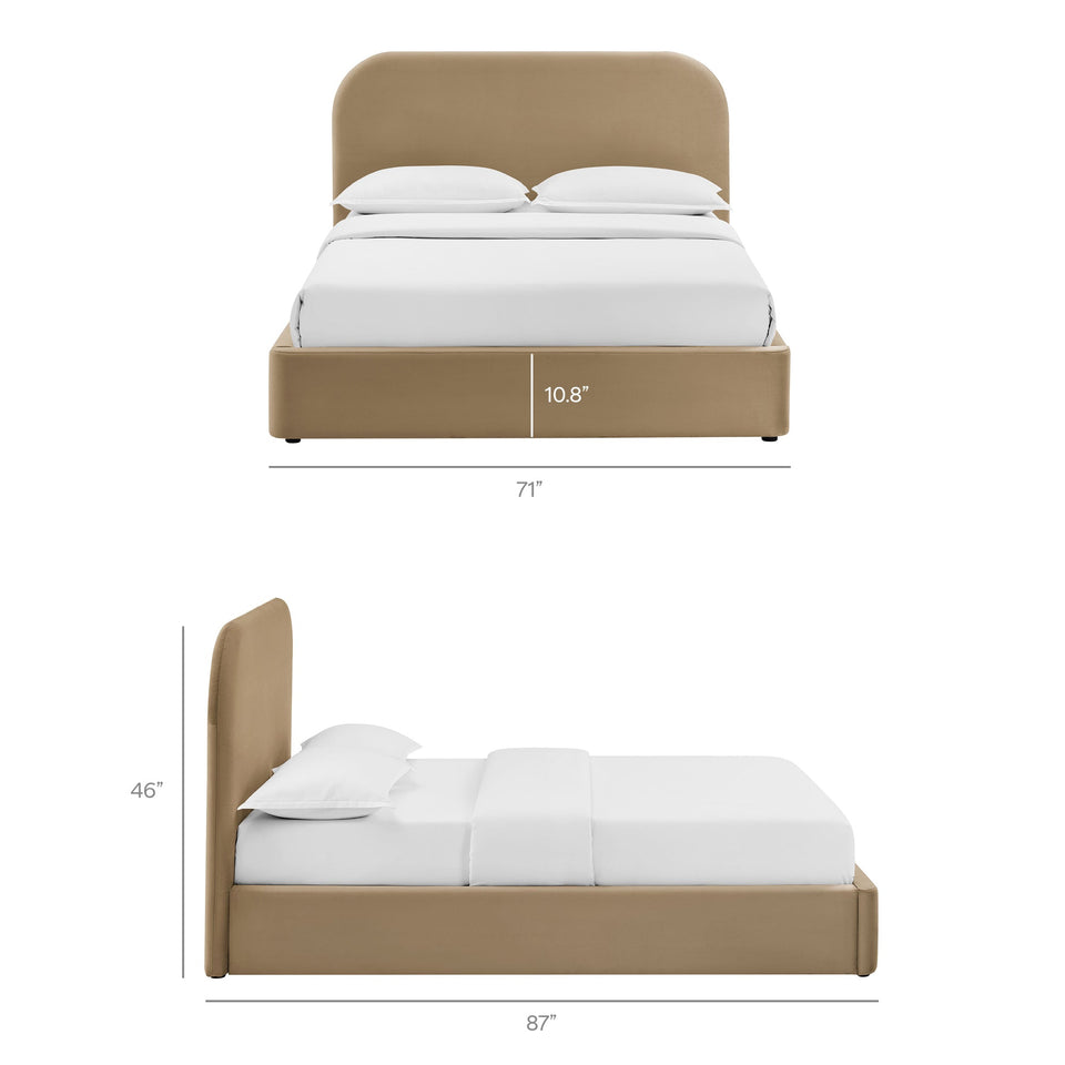 Keynote Performance Velvet Storage Platform Bed Frame by Modway