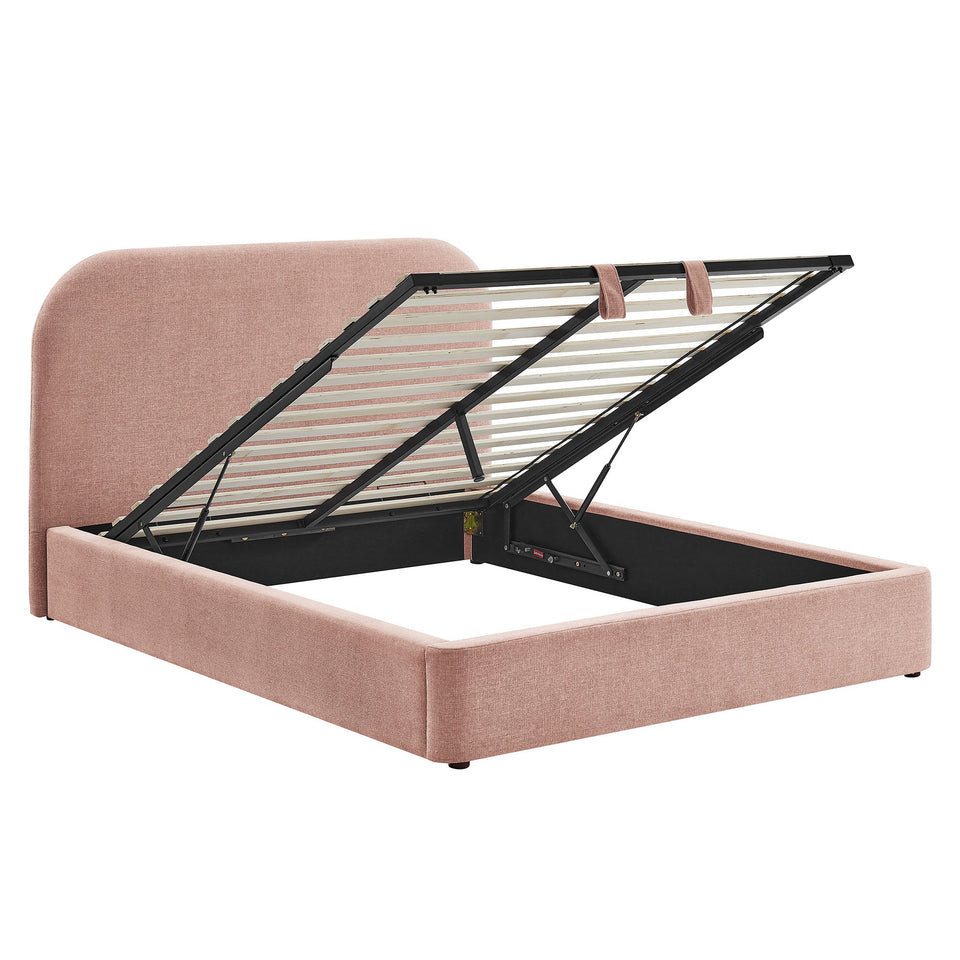 Keynote Fabric Upholstered Storage Platform Bed Frame by Modway