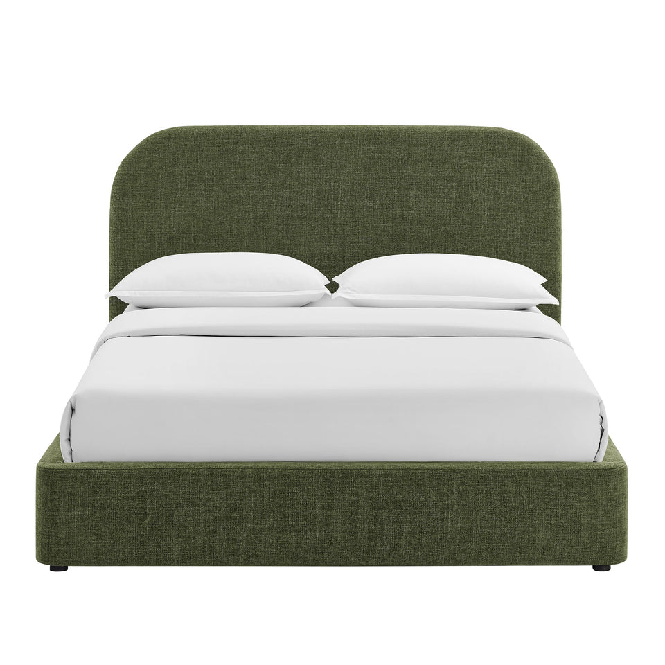 Keynote Fabric Upholstered Storage Platform Bed Frame by Modway