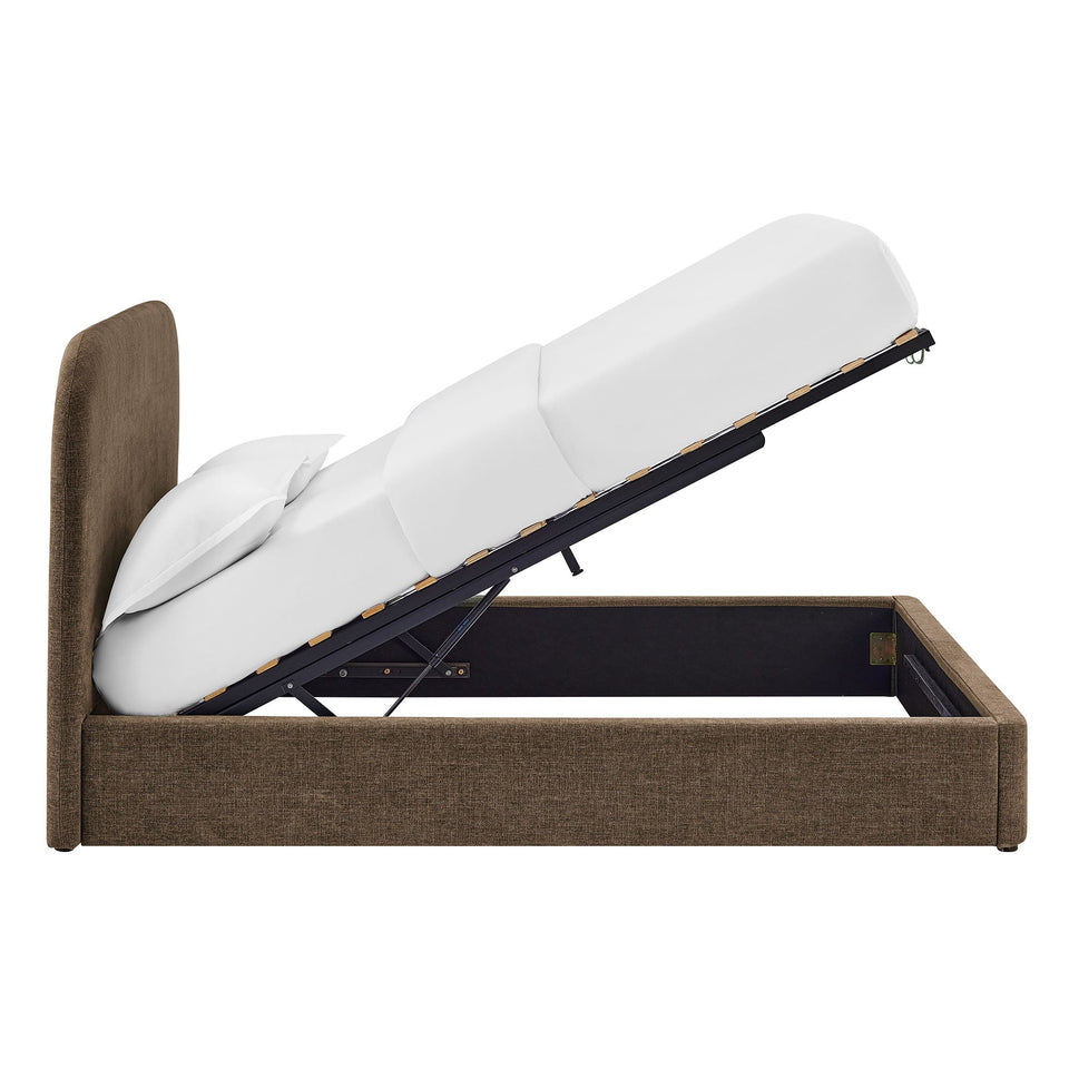 Keynote Fabric Upholstered Storage Platform Bed Frame by Modway