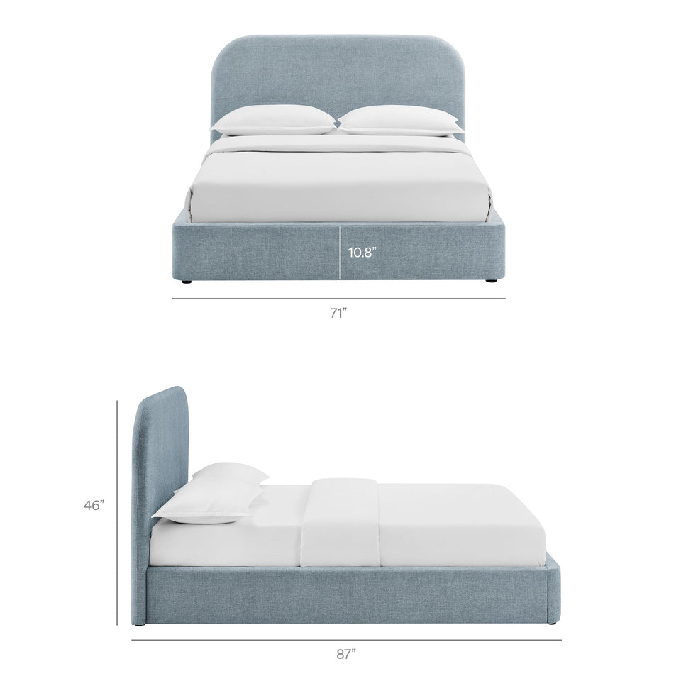 Keynote Fabric Upholstered Storage Platform Bed Frame by Modway