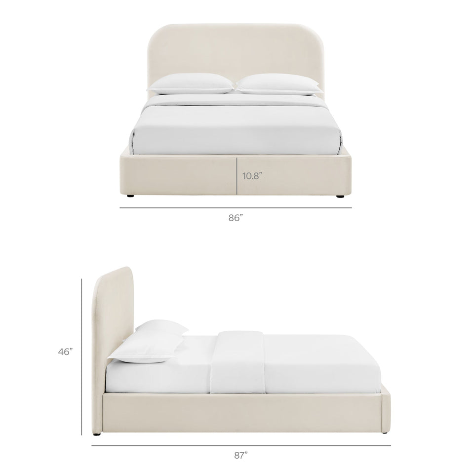 Keynote Performance Velvet Storage Platform Bed Frame by Modway