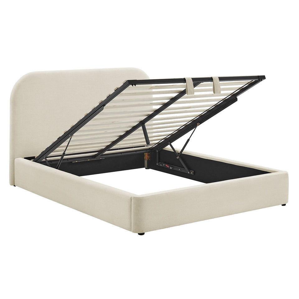 Keynote Fabric Upholstered Storage Platform Bed Frame by Modway