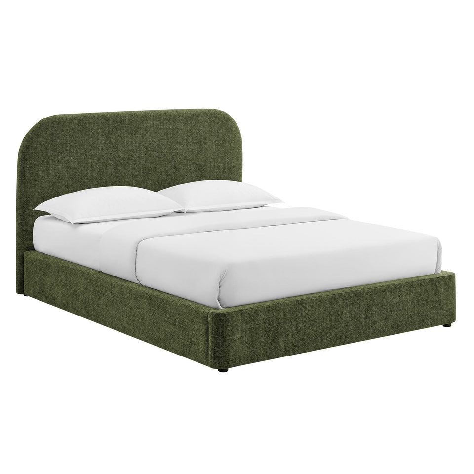 Keynote Fabric Upholstered Storage Platform Bed Frame by Modway