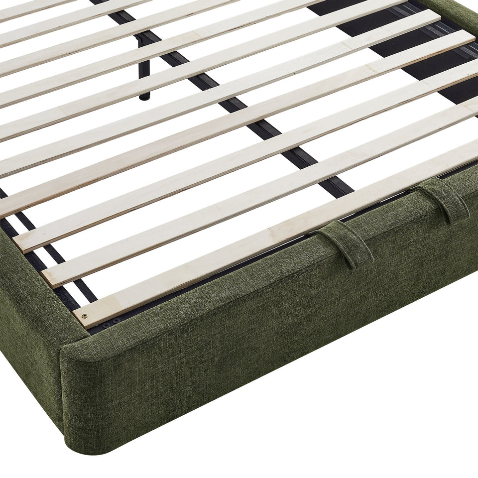 Keynote Fabric Upholstered Storage Platform Bed Frame by Modway