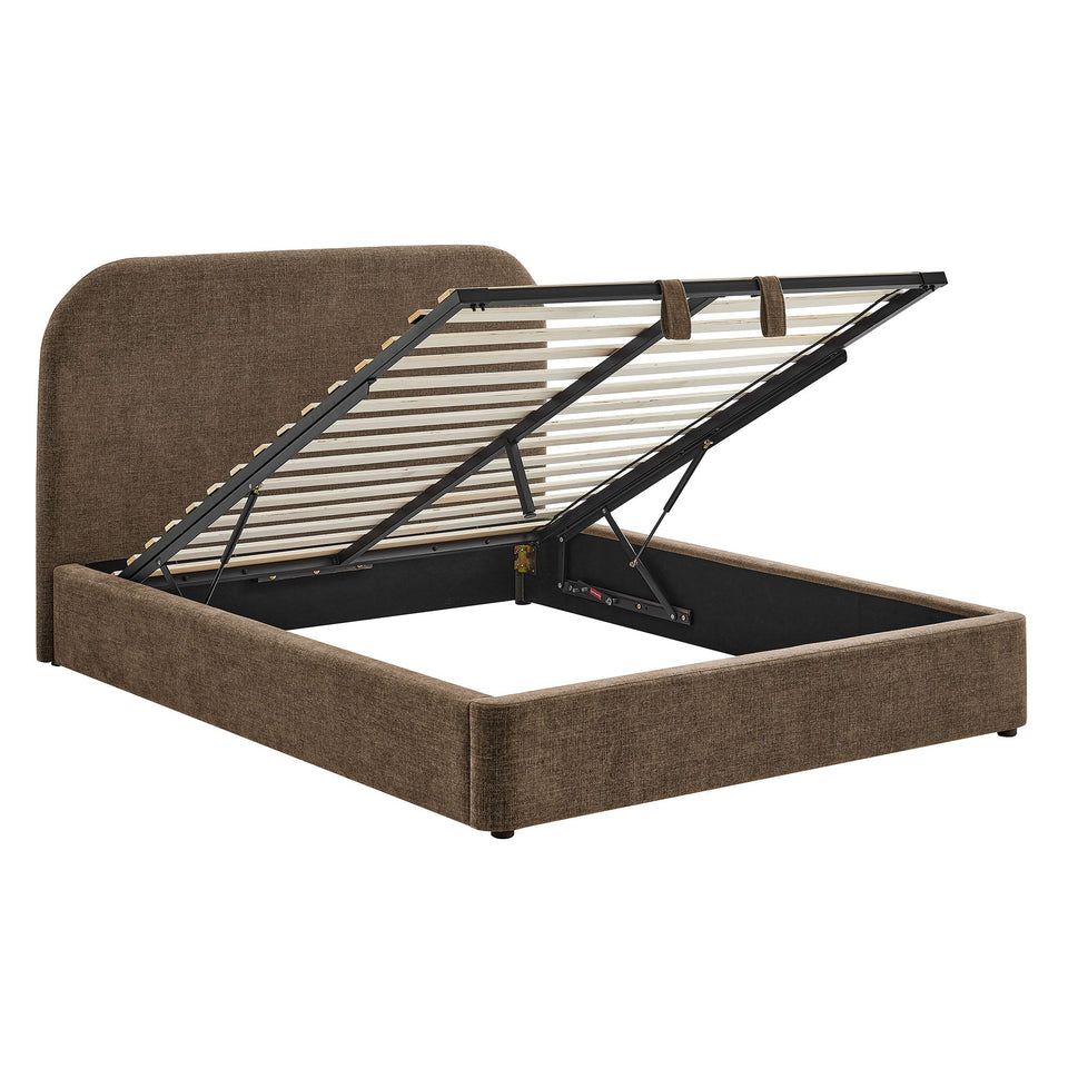 Keynote Fabric Upholstered Storage Platform Bed Frame by Modway
