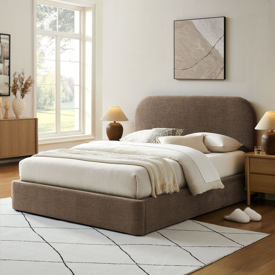 Keynote Fabric Upholstered Storage Platform Bed Frame by Modway