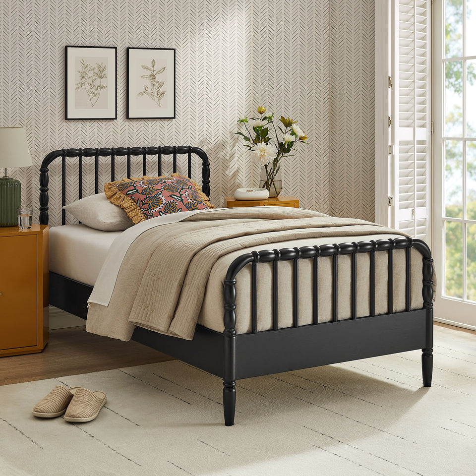 Arlette Twin Size Wood Spindle Bed Frame by Modway
