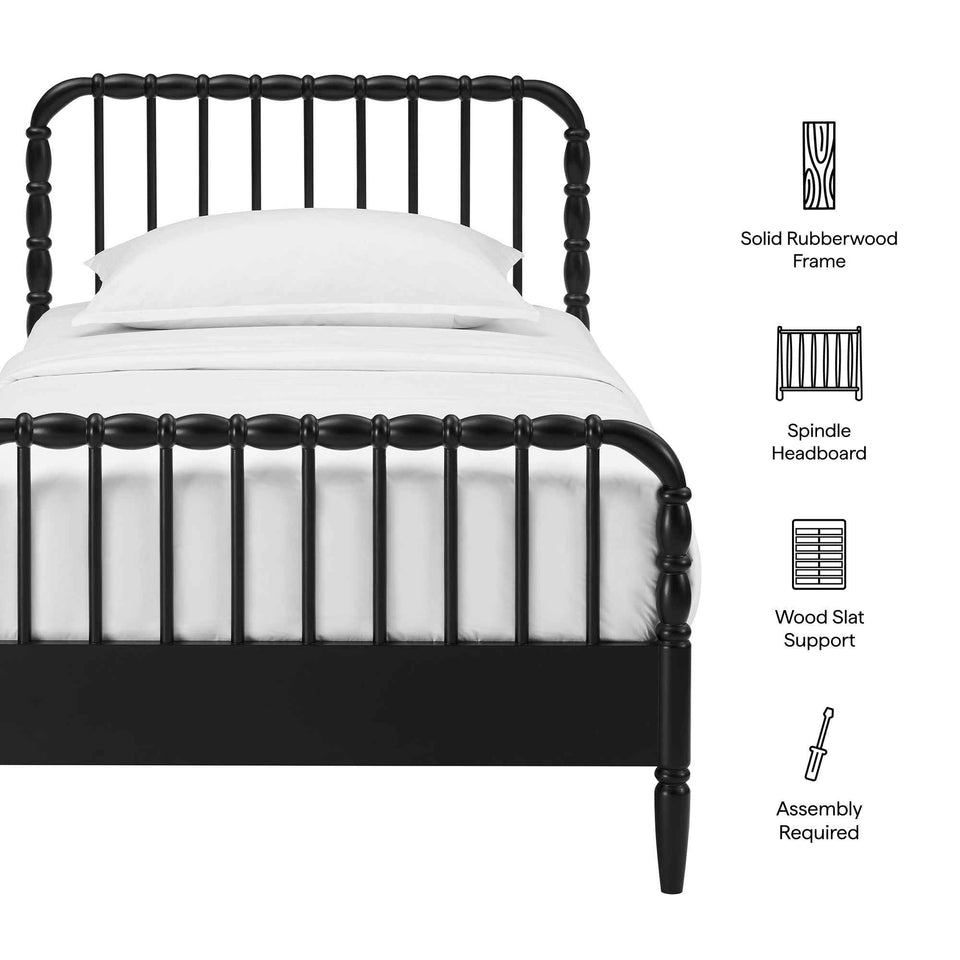 Arlette Twin Size Wood Spindle Bed Frame by Modway