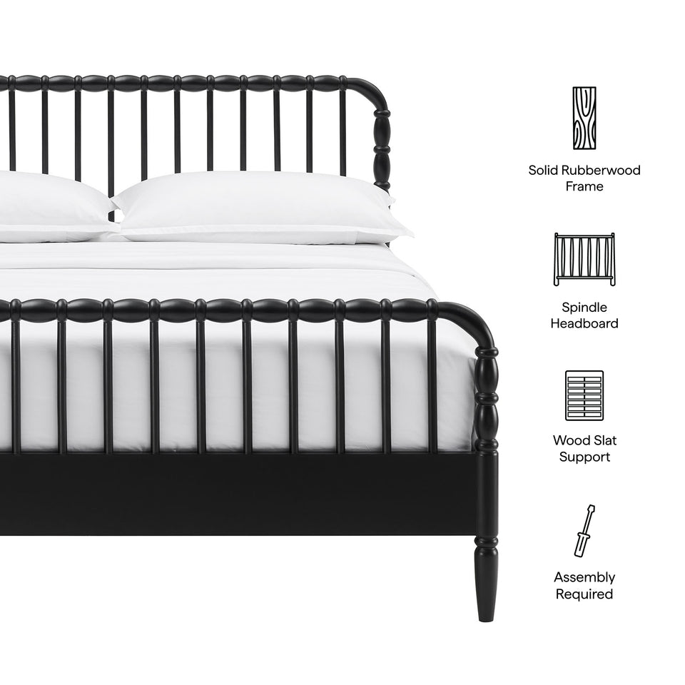 Arlette King Size Wood Spindle Bed Frame by Modway