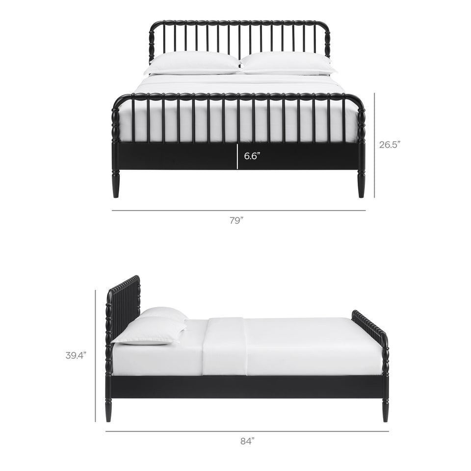 Arlette King Size Wood Spindle Bed Frame by Modway