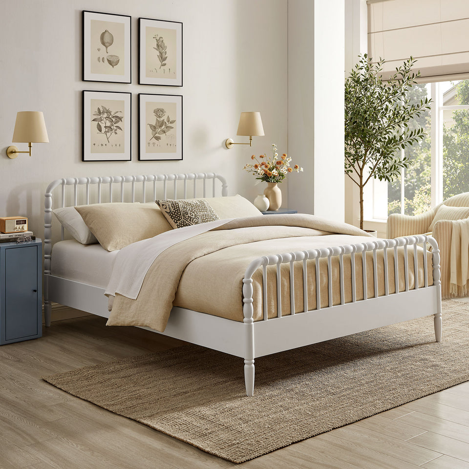 Arlette King Size Wood Spindle Bed Frame by Modway