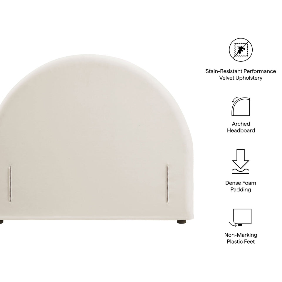 Modway Resort Performance Velvet Arched Headboard by Modway