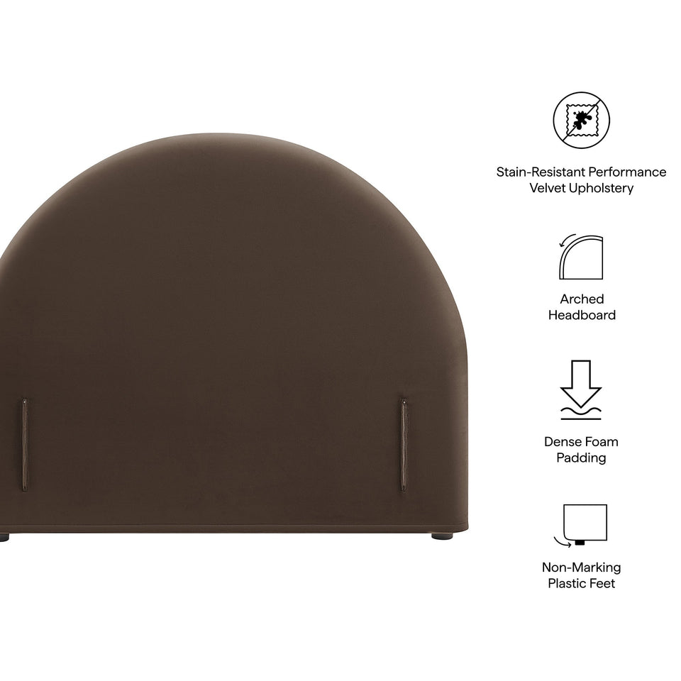 Modway Resort Performance Velvet Arched Headboard by Modway