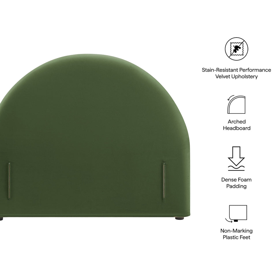 Modway Resort Performance Velvet Arched Headboard by Modway