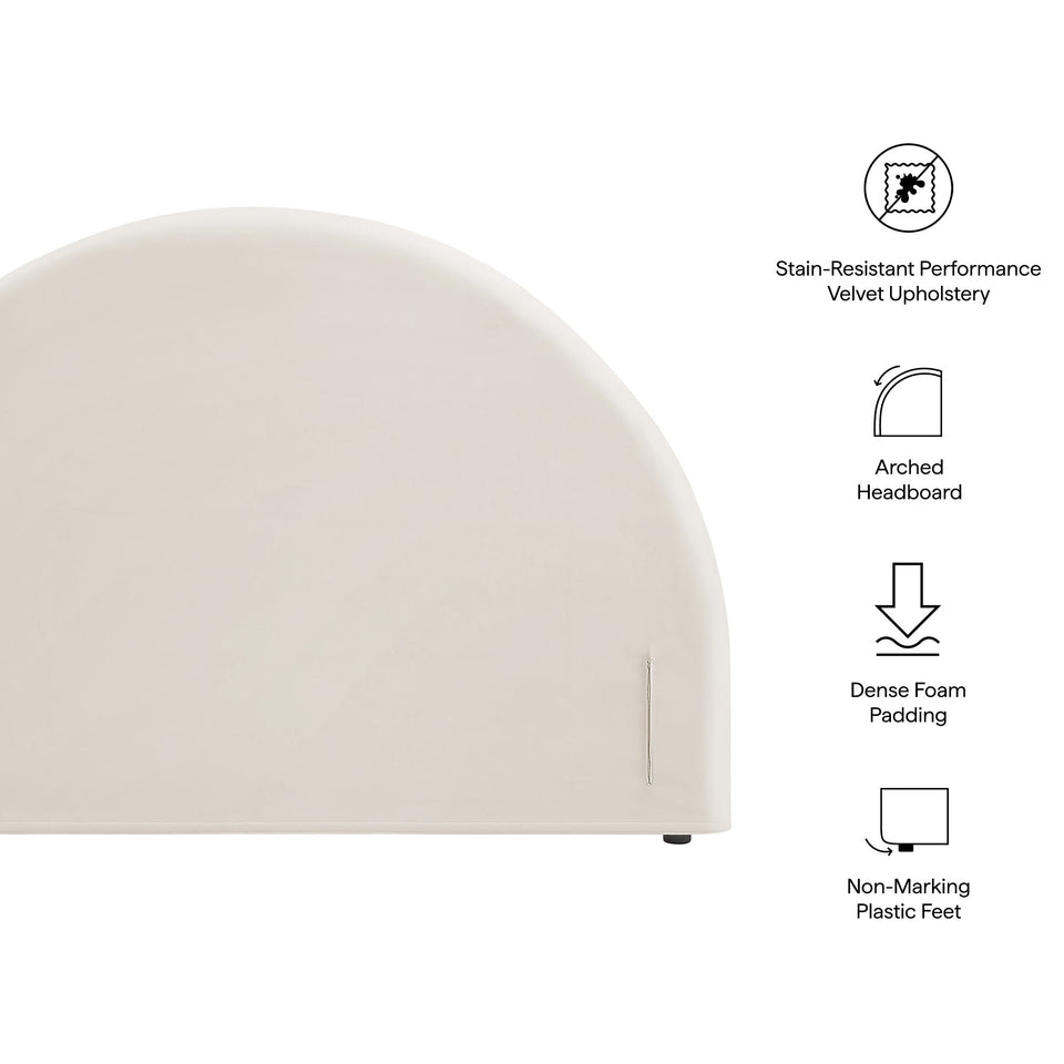 Modway Resort Performance Velvet Arched Headboard by Modway