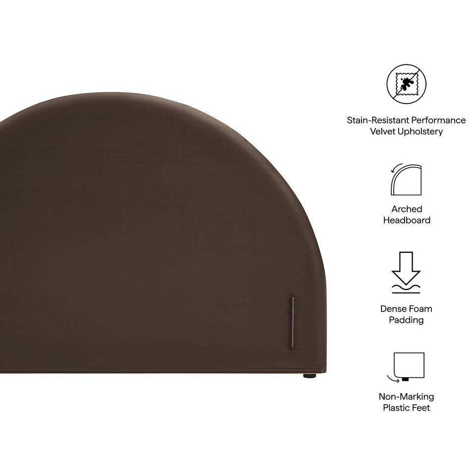 Modway Resort Performance Velvet Arched Headboard by Modway