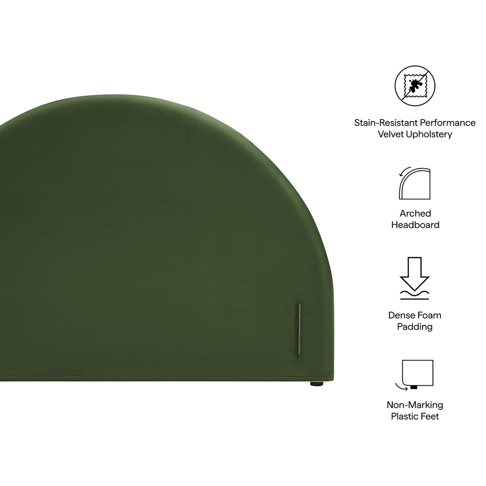 Modway Resort Performance Velvet Arched Headboard by Modway