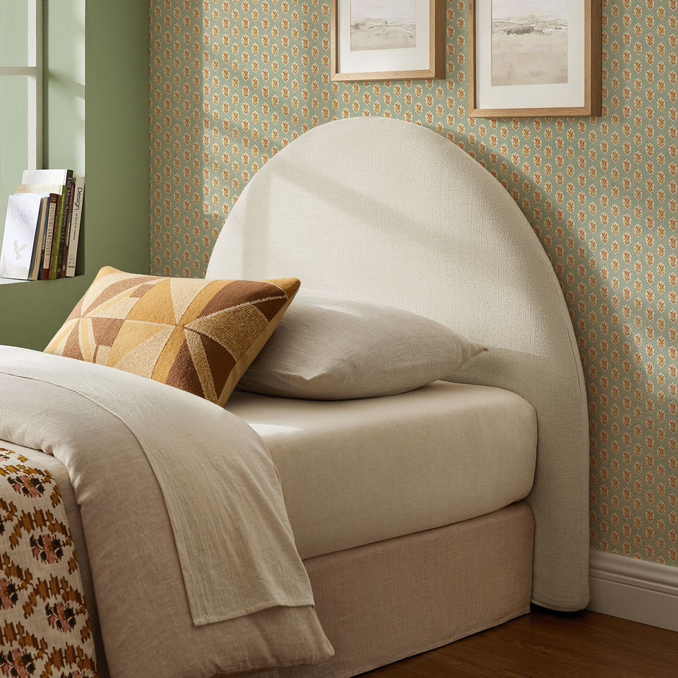 Modway Resort Queen Woven Upholstered Fabric Arched Headboard by Modway
