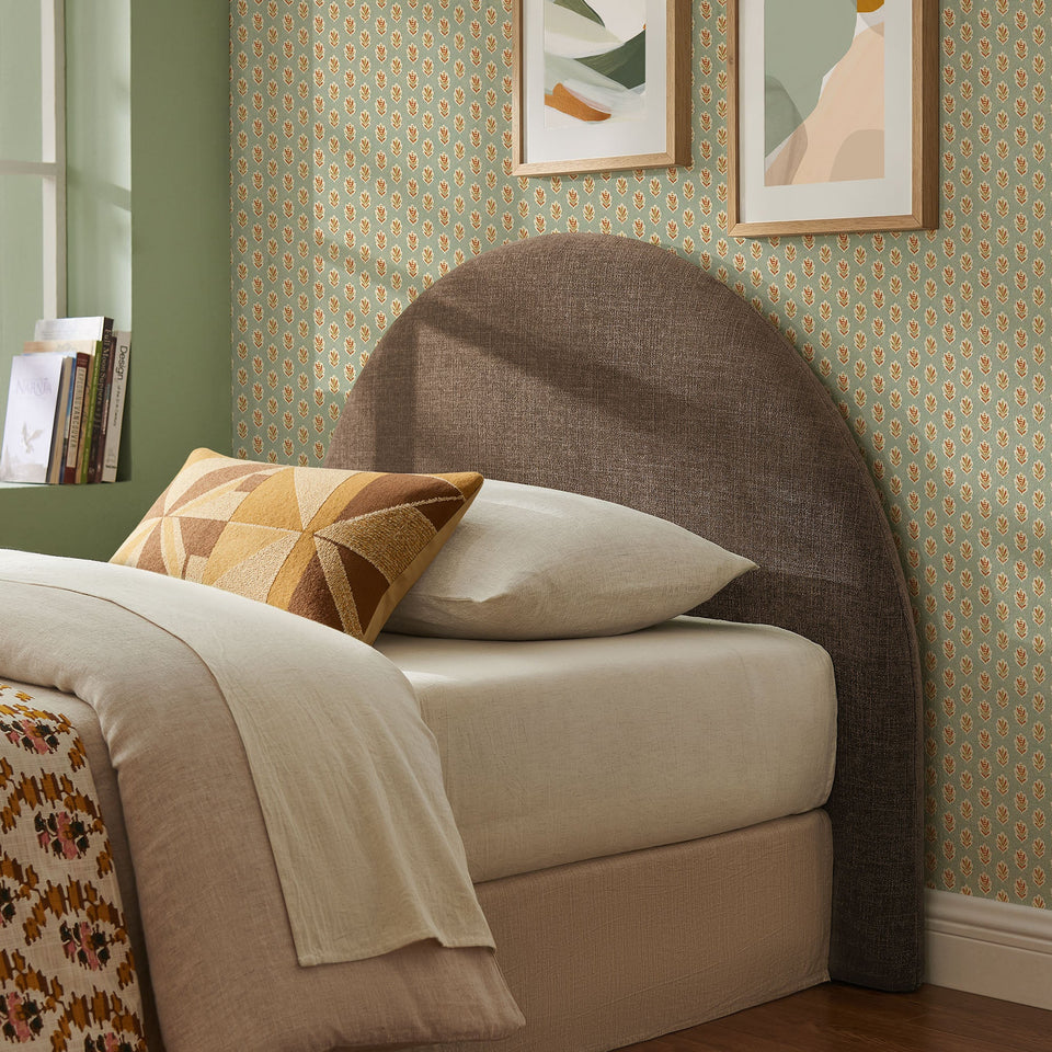 Modway Resort Queen Woven Upholstered Fabric Arched Headboard by Modway