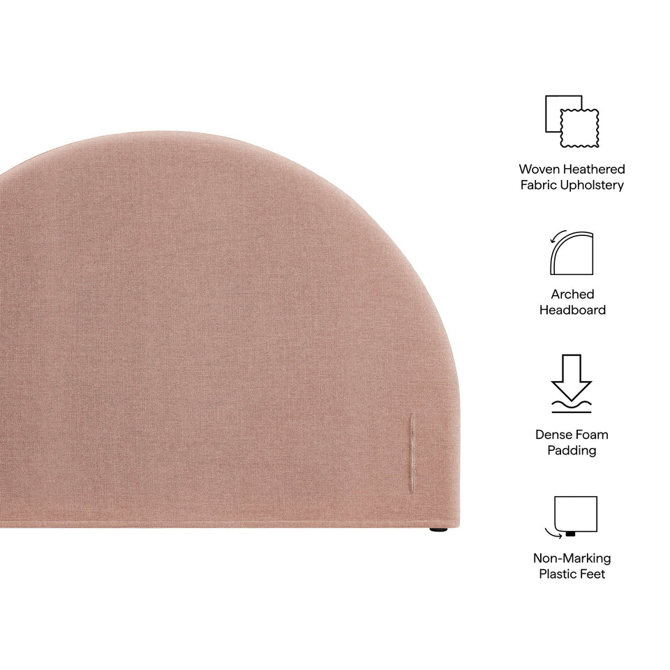 Modway Resort Queen Woven Upholstered Fabric Arched Headboard by Modway