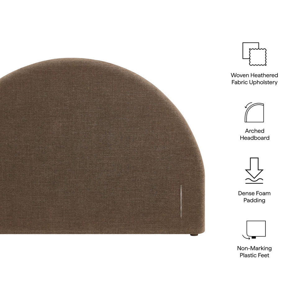 Modway Resort Queen Woven Upholstered Fabric Arched Headboard by Modway