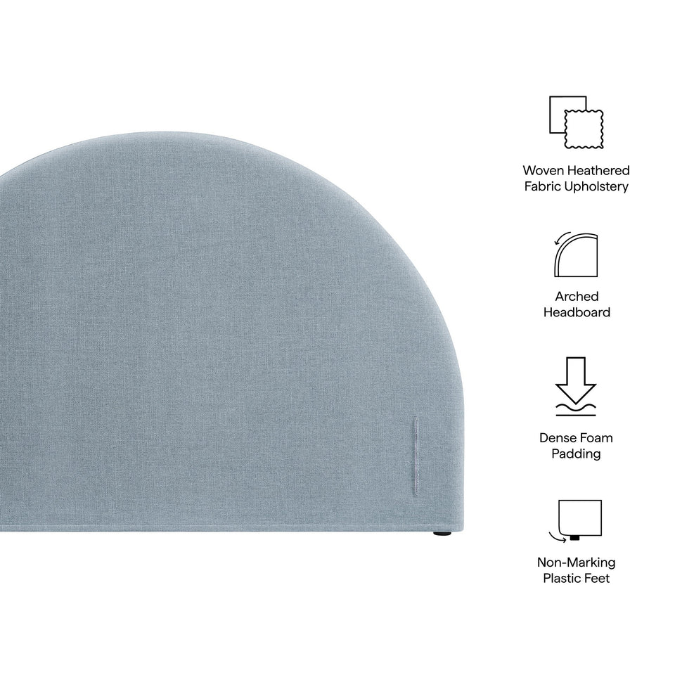 Modway Resort Queen Woven Upholstered Fabric Arched Headboard by Modway