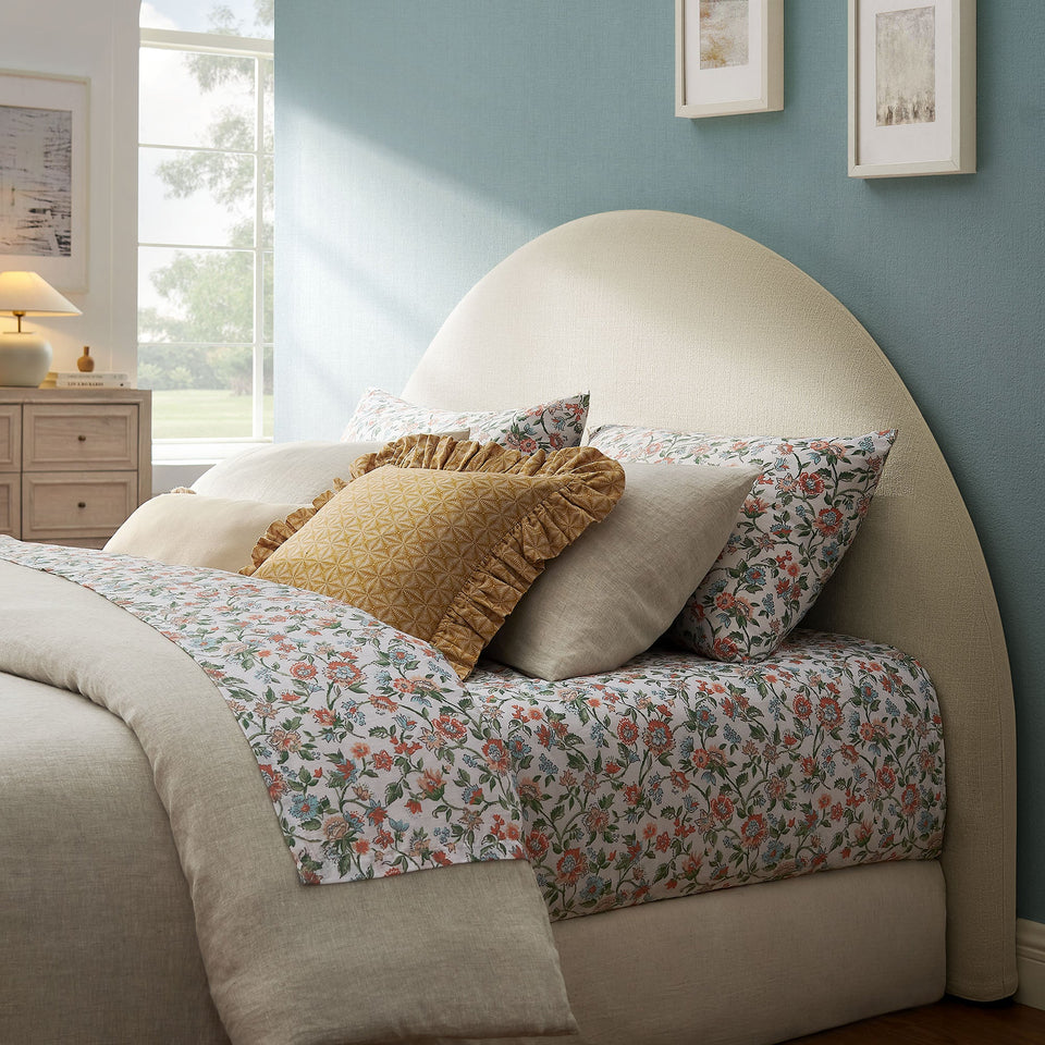 Modway Resort Queen Woven Upholstered Fabric Arched Headboard by Modway