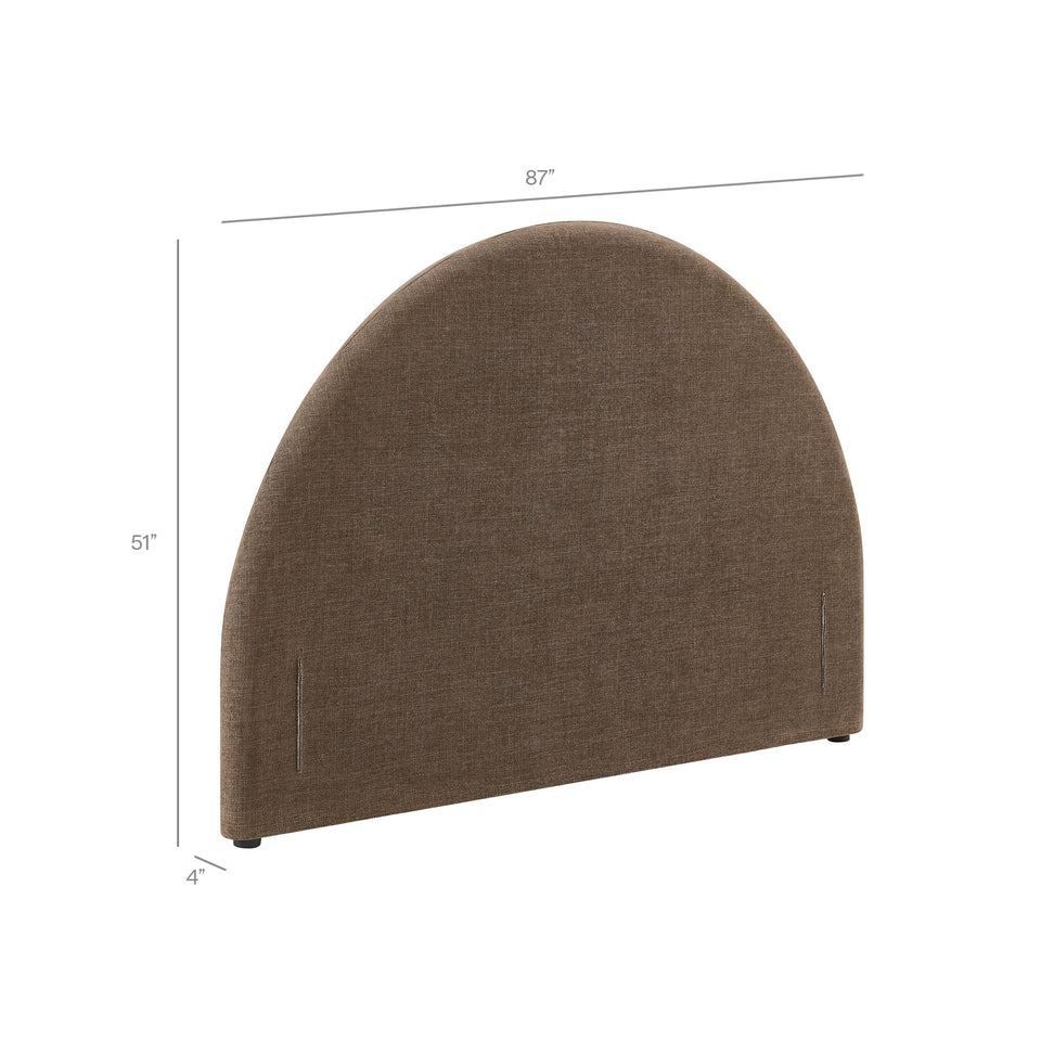 Modway Resort Queen Woven Upholstered Fabric Arched Headboard by Modway