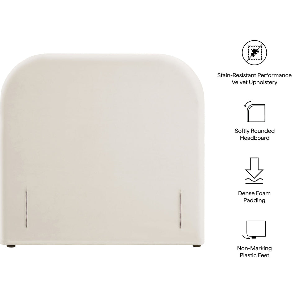 Keynote Twin Stain-Resistant Performance Velvet Headboard by Modway