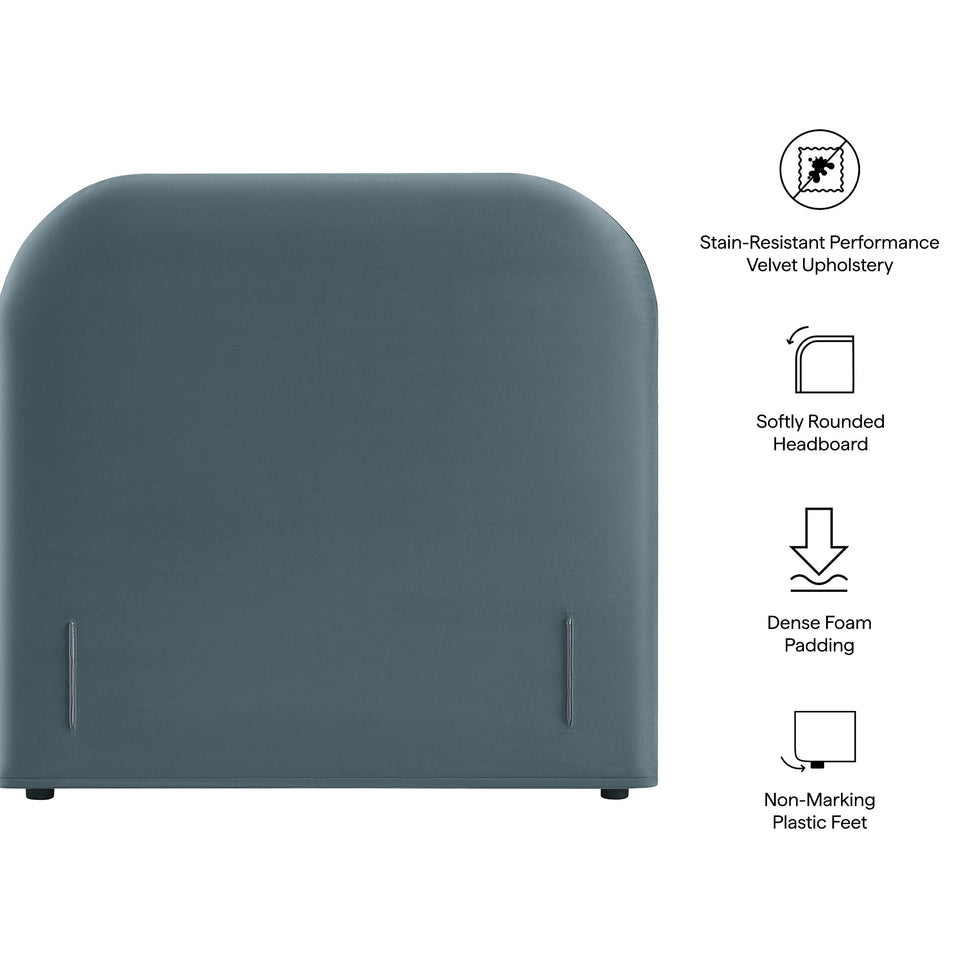 Keynote Twin Stain-Resistant Performance Velvet Headboard by Modway