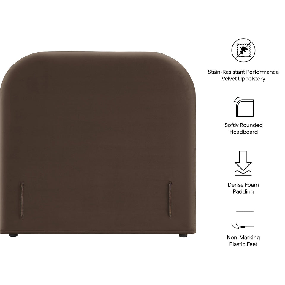 Keynote Twin Stain-Resistant Performance Velvet Headboard by Modway
