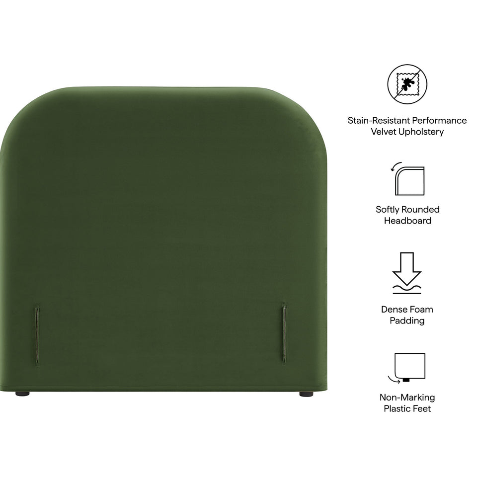 Keynote Twin Stain-Resistant Performance Velvet Headboard by Modway