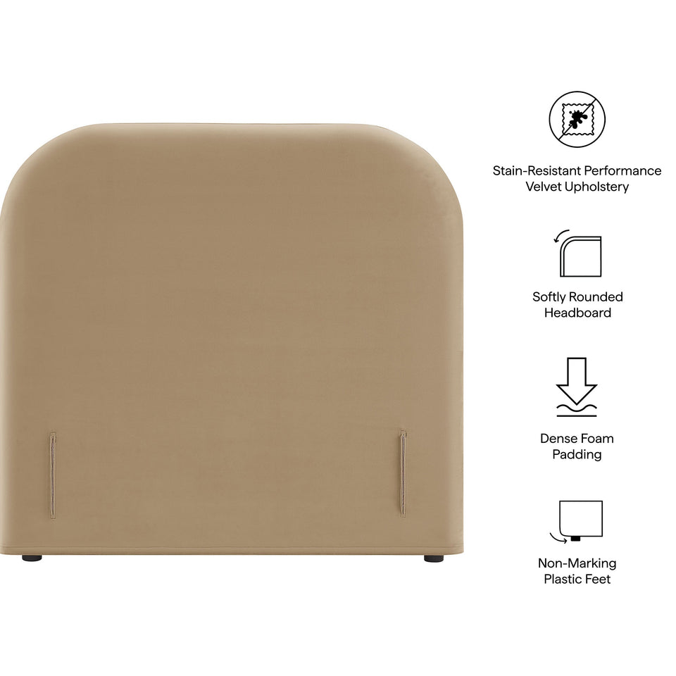 Keynote Twin Stain-Resistant Performance Velvet Headboard by Modway