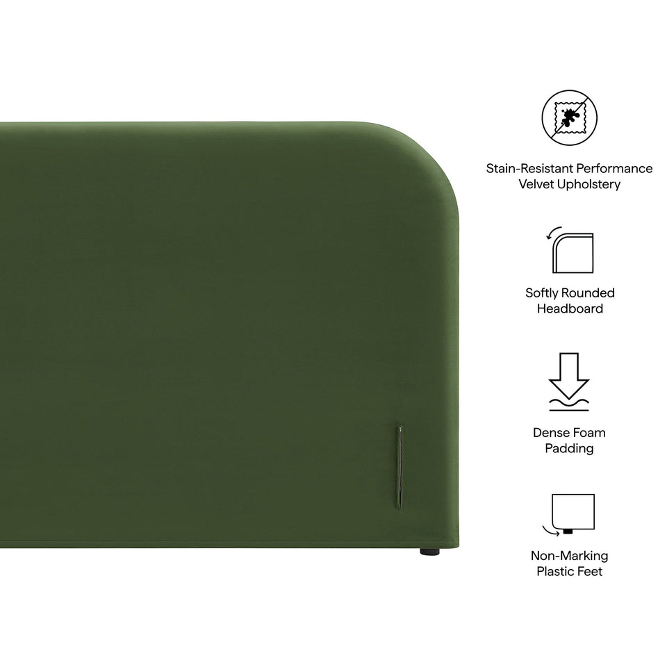 Keynote Full Size Stain-Resistant Performance Velvet Headboard by Modway