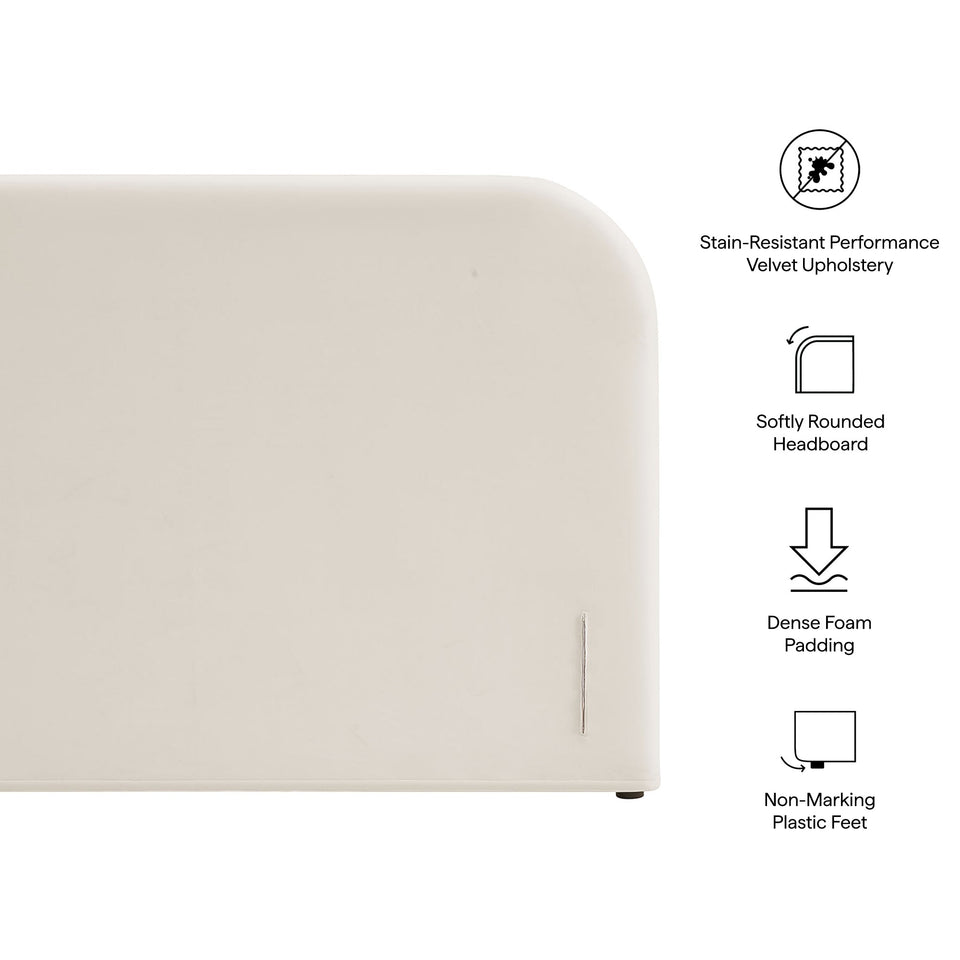 Keynote King Size Stain-Resistant Performance Velvet Headboard by Modway