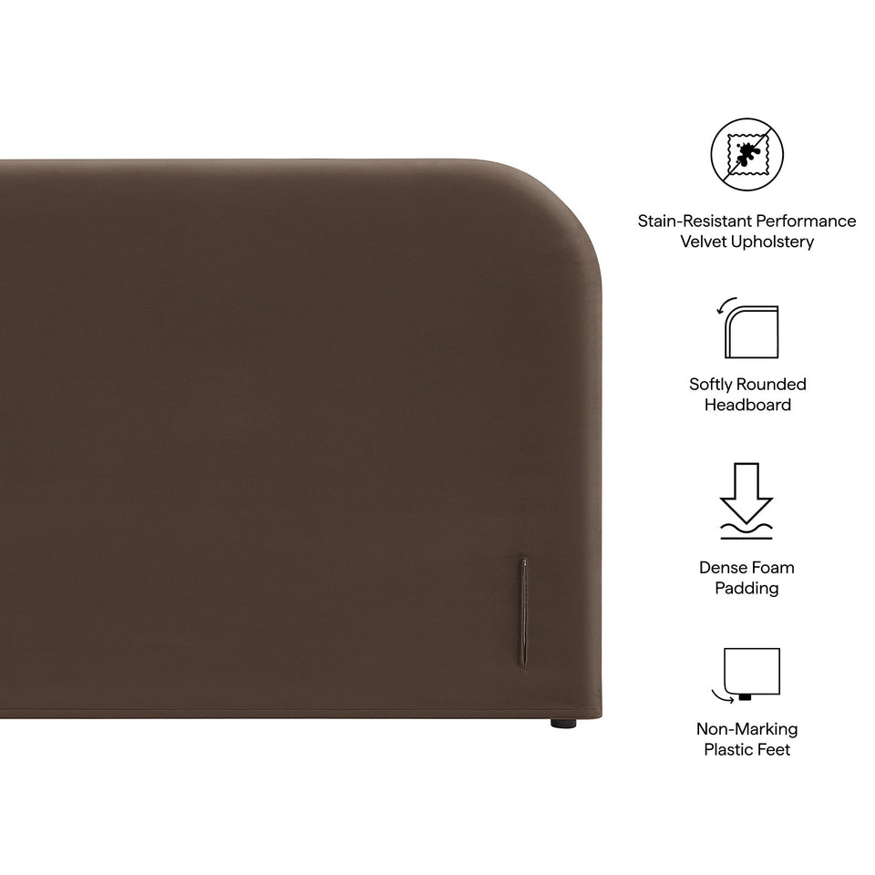 Keynote King Size Stain-Resistant Performance Velvet Headboard by Modway