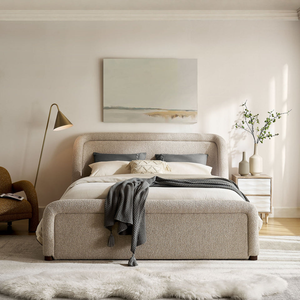 Tasmin Upholstered Fabric Platform Bed by Modway