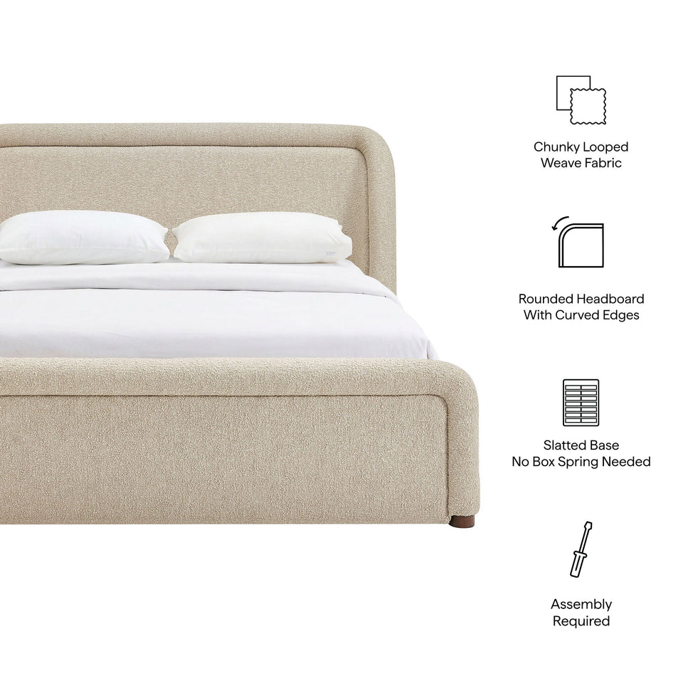 Tasmin Upholstered Fabric Platform Bed by Modway
