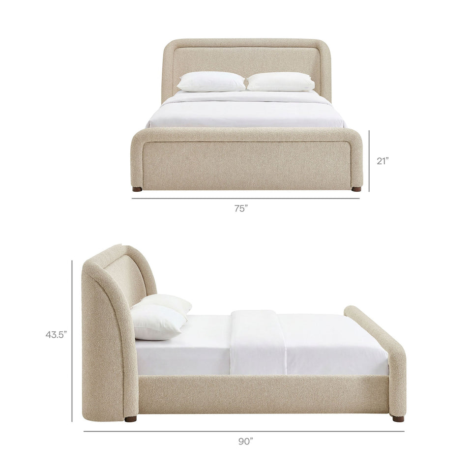 Tasmin Upholstered Fabric Platform Bed by Modway