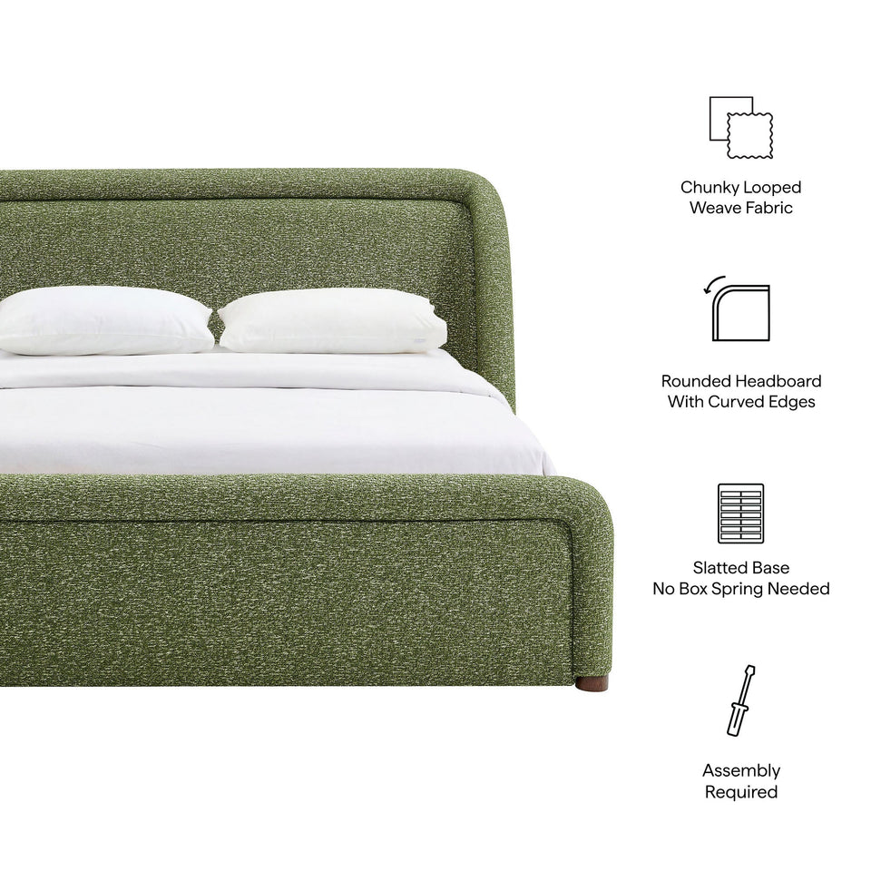 Tasmin Upholstered Fabric Platform Bed by Modway