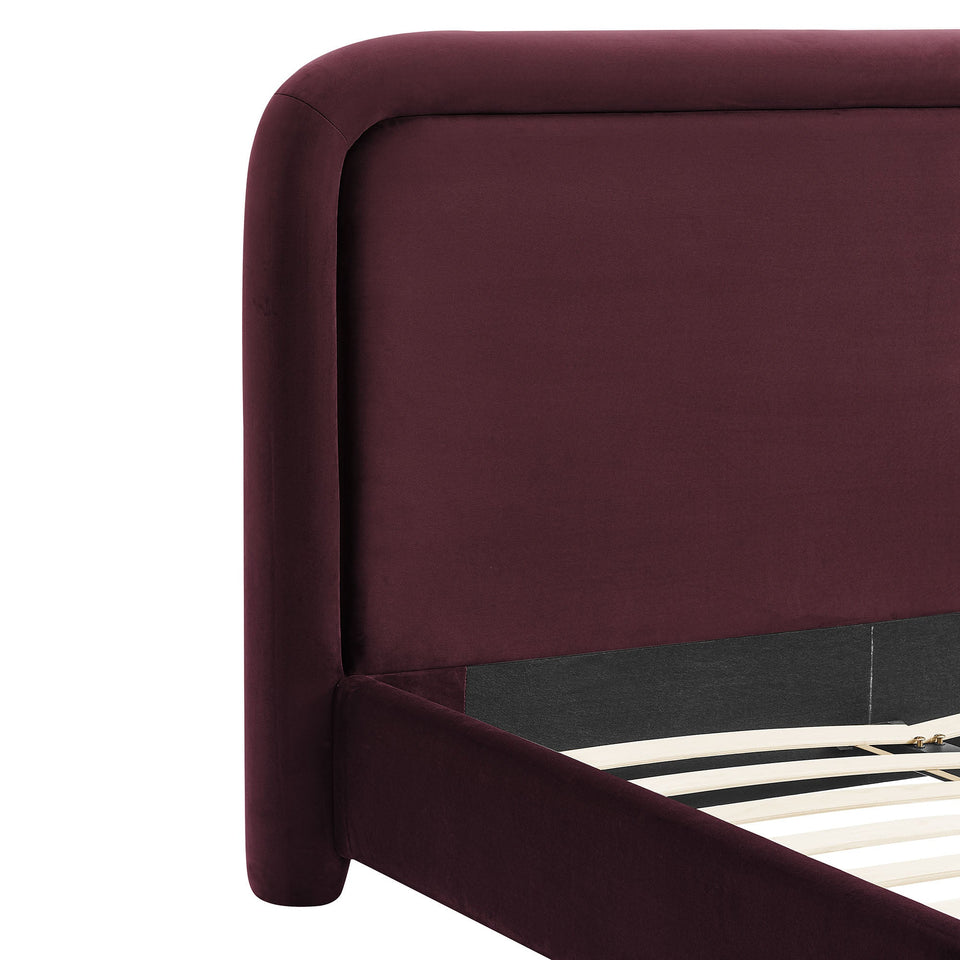 Beck Performance Velvet Platform Bed by Modway